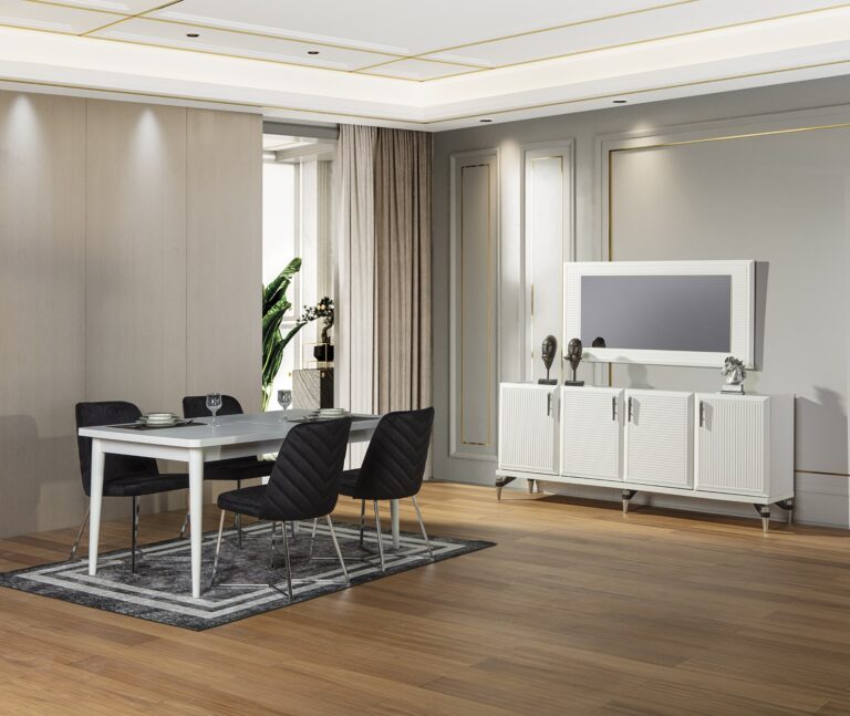 CLASS WHITE DINING ROOM