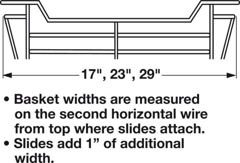 Wire Closet Basket, with Full Extension Slides