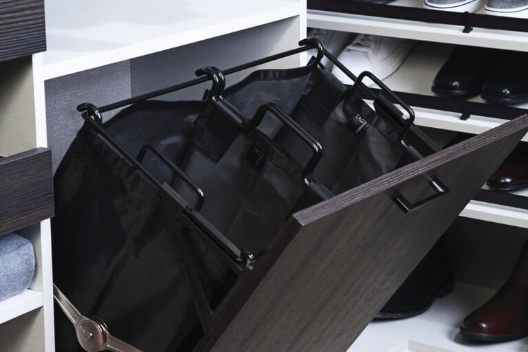 Tilt-Out Hamper, with Removable Black Bag, TAG Synergy Collection