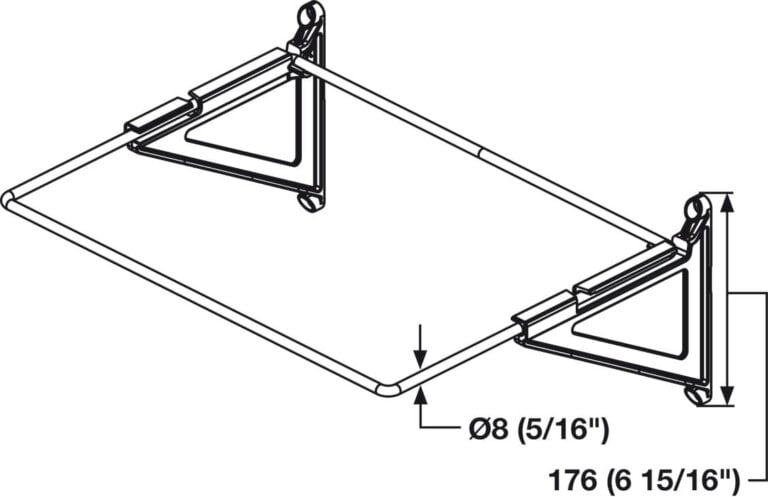 Tilt-Out Hamper, with Removable Black Bag, TAG Synergy Collection