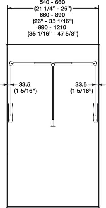 Wardrobe Lift, 26 lbs