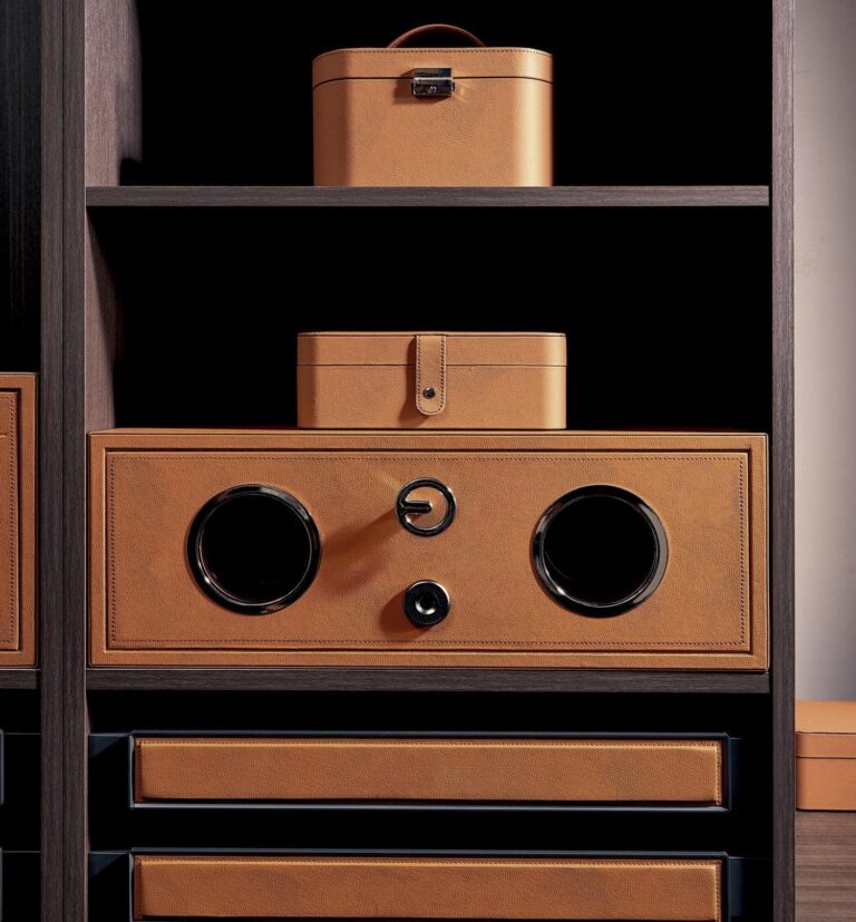 Smart Cabinet With Watch Winder And Fingerprint Lock