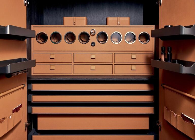 Smart Cabinet With Watch Winder And Fingerprint Lock