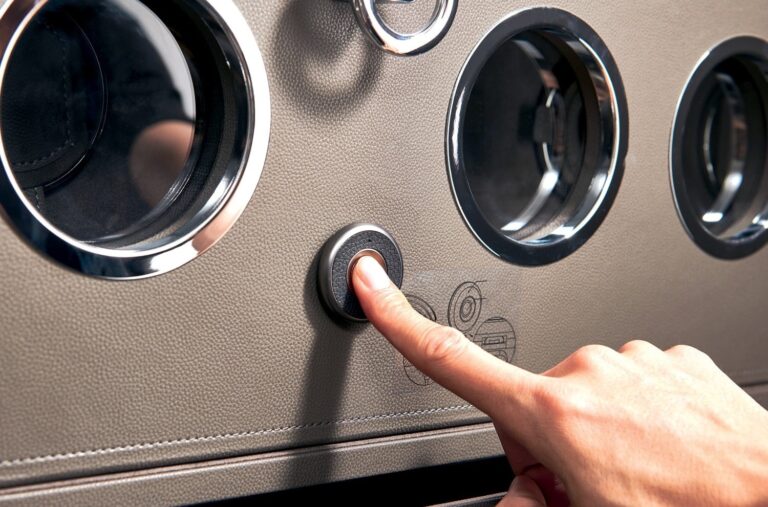 Smart Cabinet With Watch Winder And Fingerprint Lock