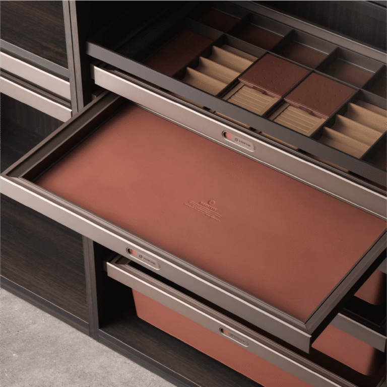BRUGG Leather Shallow Drawer