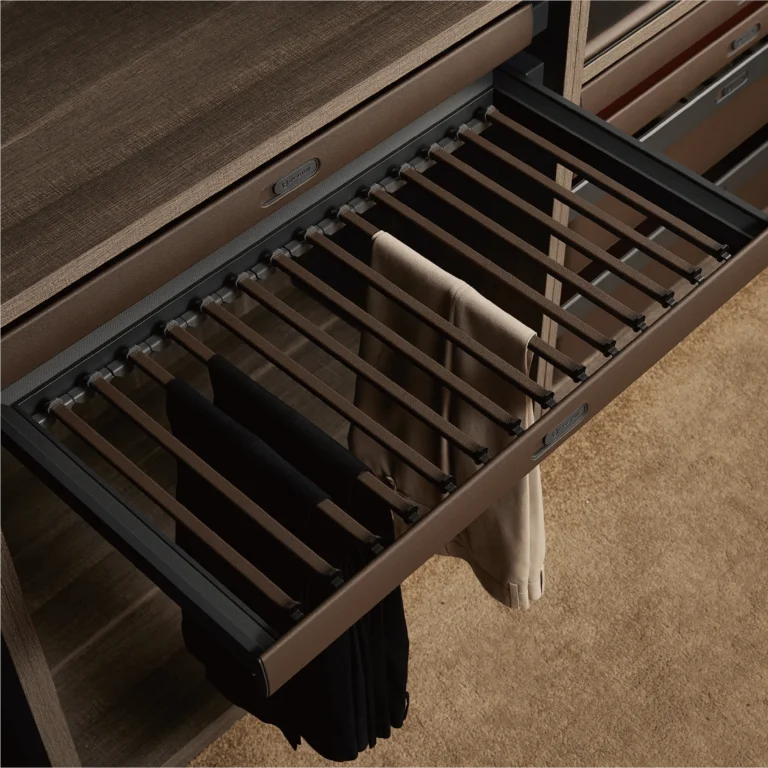 Leather Pull-Out Trouser Rack
