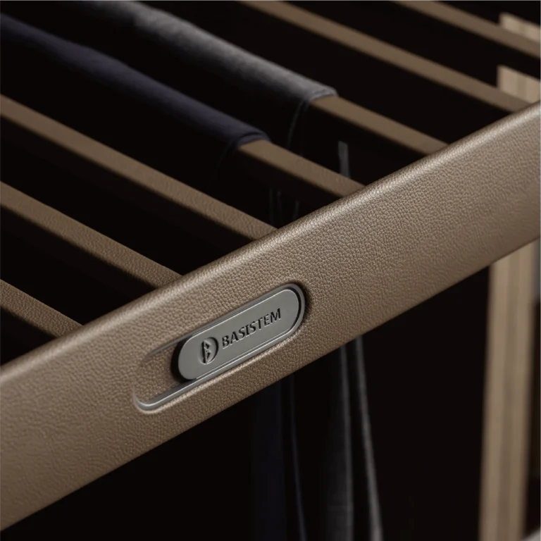 Leather Pull-Out Trouser Rack