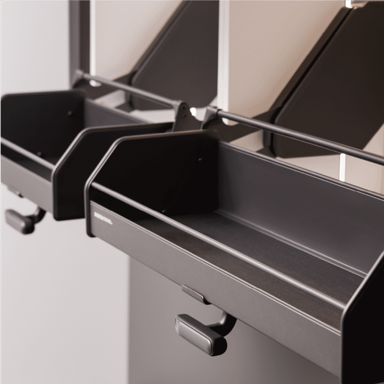 Single-Layer Pull-Down Basket For Overhead Cabinet