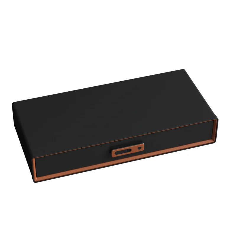 Smart Fingerprint Lockbox - Saddle Orange