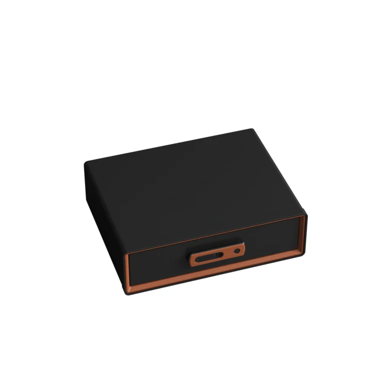 Smart Fingerprint Lockbox - Saddle Orange
