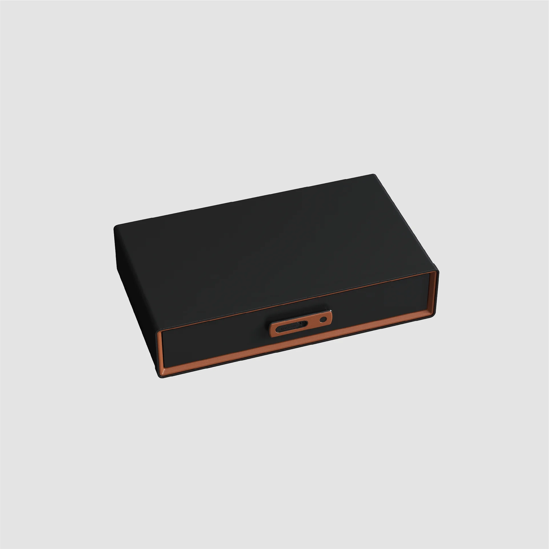 Smart Fingerprint Lockbox - Saddle Orange