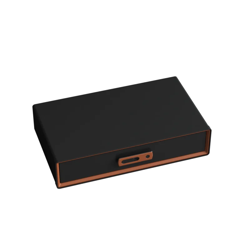 Smart Fingerprint Lockbox - Saddle Orange