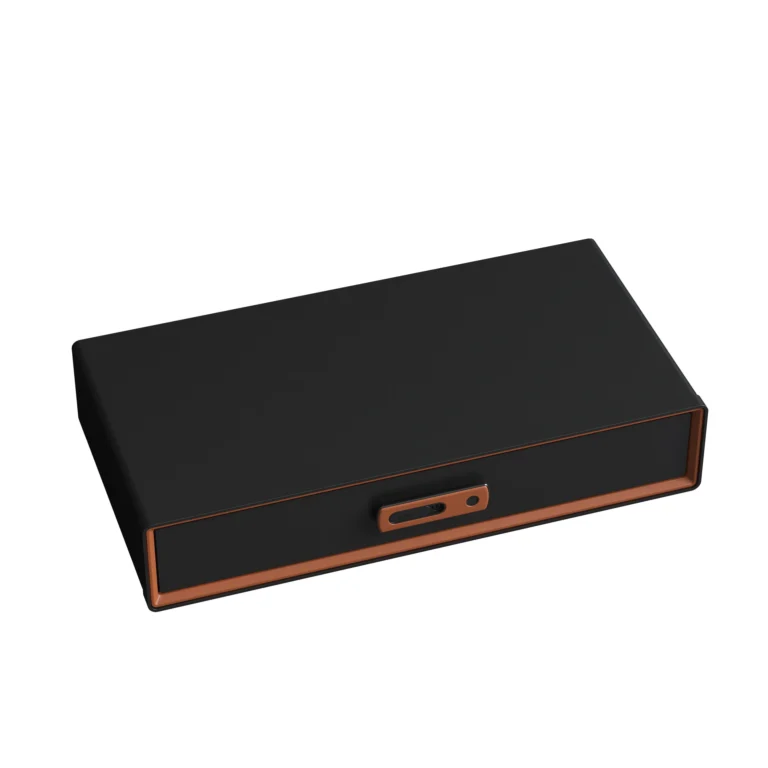 Smart Fingerprint Lockbox - Saddle Orange