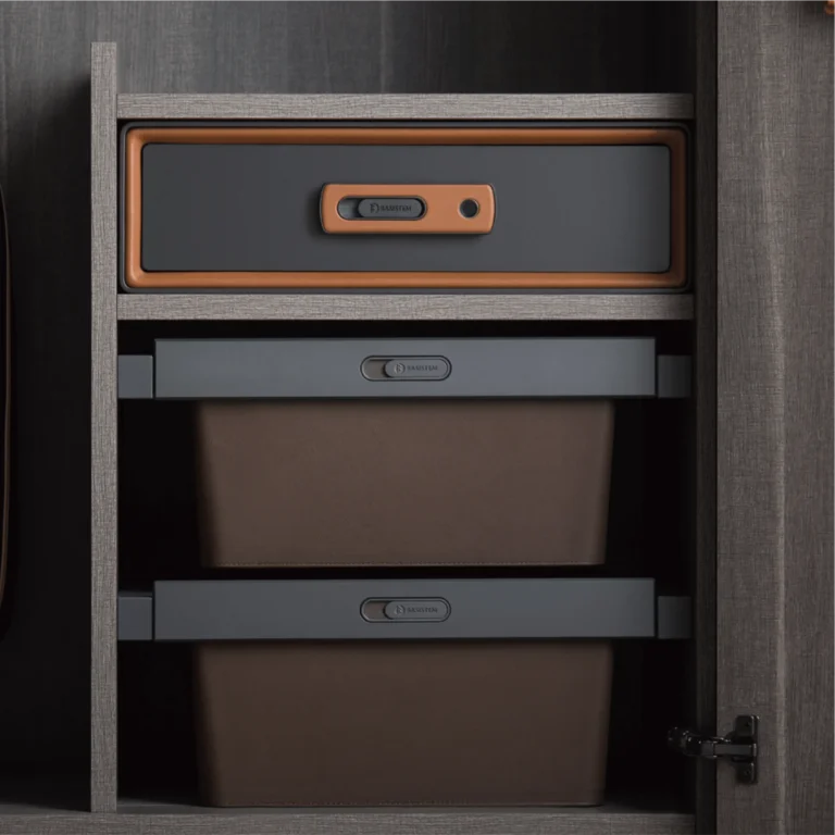 Smart Fingerprint Lockbox - Saddle Orange