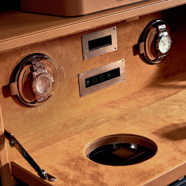 Smart Cabinet With Watch Winder And Fingerprint Lock