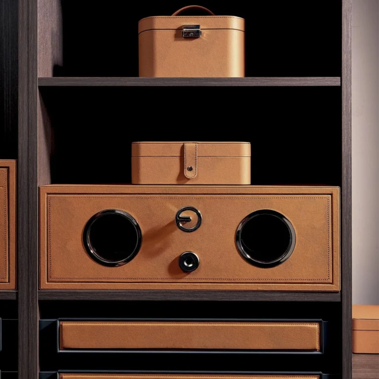 Smart Cabinet With Watch Winder And Fingerprint Lock