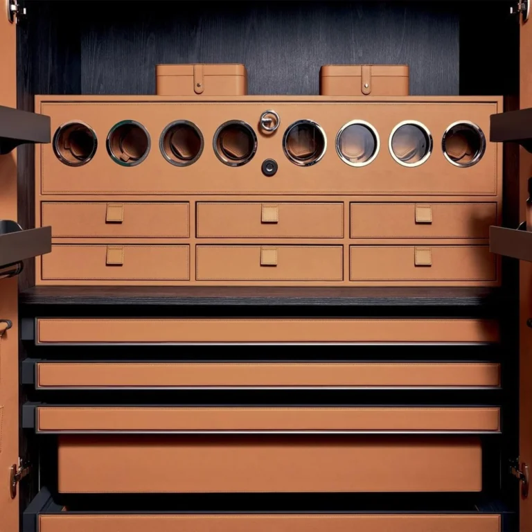 Smart Cabinet With Watch Winder And Fingerprint Lock