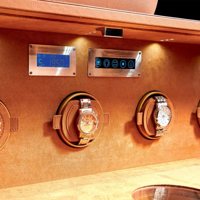 Smart Cabinet With Watch Winder And Fingerprint Lock